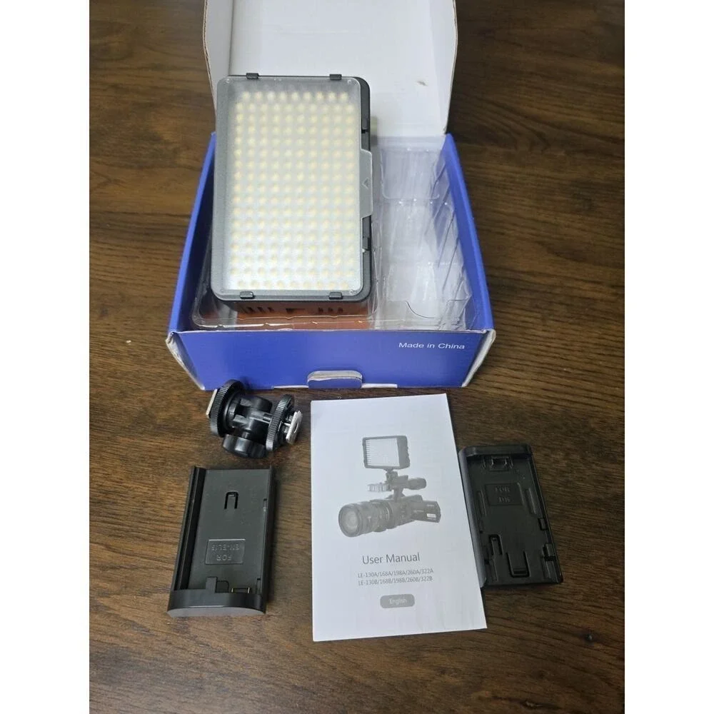 Precision Design Digital Camera Camcorder LED‎ Video Light LE-168A B2